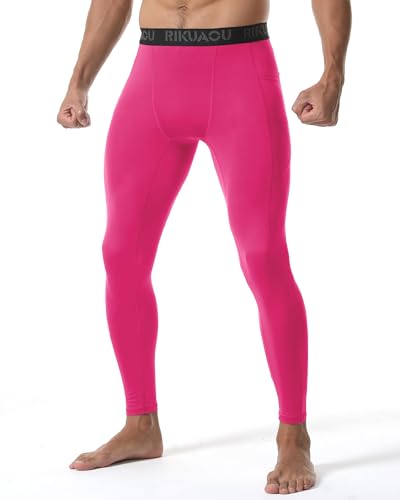 Men’s Compression Pants Running Leggings Athletic Base Layer Workout Tights with Pockets for Sports Basketball2