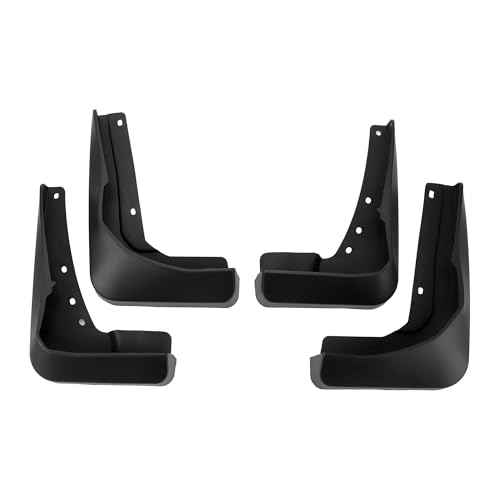 Image of X AUTOHAUX 1set Front and Rear Mud Flaps Splash Guards Mud Guards for Audi A3 Saloon Sport 2017-2020 W /Mount Accessories