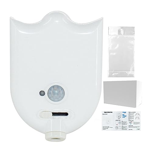 人感センサートイレライト | 5 つの明るさレベル LED モーション起動トイレ蓋ライト,スマートオート浴室常夜灯 4パターン付き 電池式ライト ハロウィンのいたずら用 Xiaguang