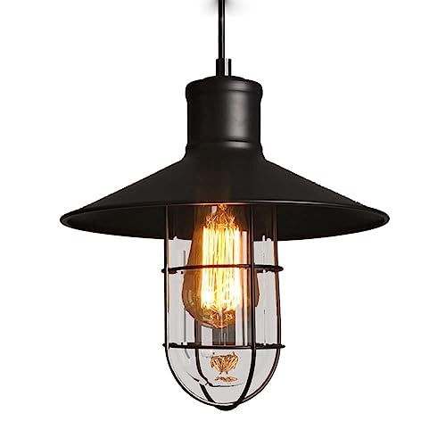 Lámpara colgante en forma de jaula de pájaros candelabro de cocina