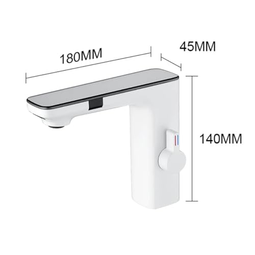 Water-Tap con sensor para lavabo que muestra temperatura LED digital 4