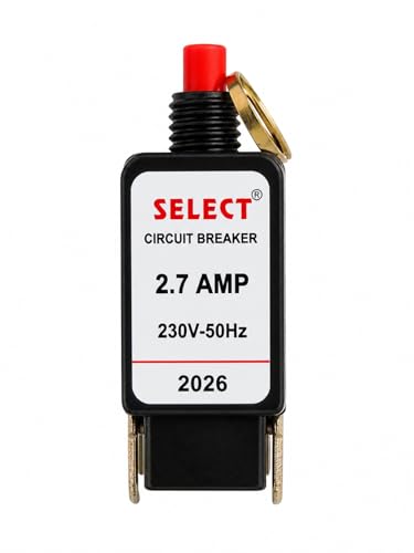 Image of Mixer Grinder Overload Protector /Resettable Circuit Breaker 2.7A | Thermal Safety Cut-Off, Spare Replacement Part, Universal Compatible