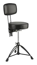 Adjustable height 19" - 24.25" 12.5" diameter rounded seat with black vinyl covering Threaded steel shaft with anti-sinking system Holds up to 330lbs Black finish on hardware