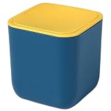 COHEALI Mini Cestino Gettacarte da Scrivania in Plastica con Coperchio, Multifunzione come...