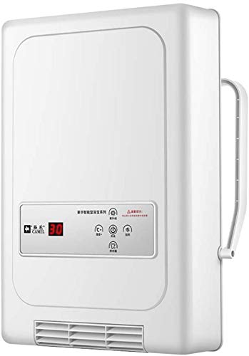 Baño montado en la pared de 2000 vatios de baja energía Calentador eléctrico, control inteligente de temperatura, protección de seguridad Diseño impermeable IPX2, calentador de panel eléctrico