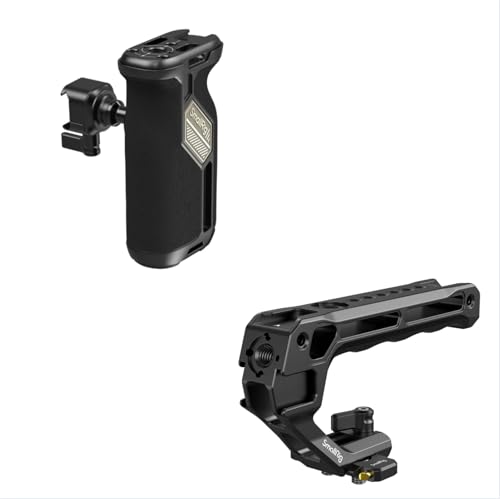 Image of SmallRig Camera Handle Kit, with Push-Button Rotating NATO Side Handle and Top Handle Kit, for Camera Cage Kit Rig