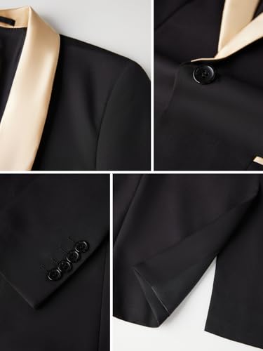 Men's Suit 3-Piece Slim Fit Shawl Lapel Wedding Tuxedo Formal/Casual Blazer Jacket, Waistcoat, Pants Set4