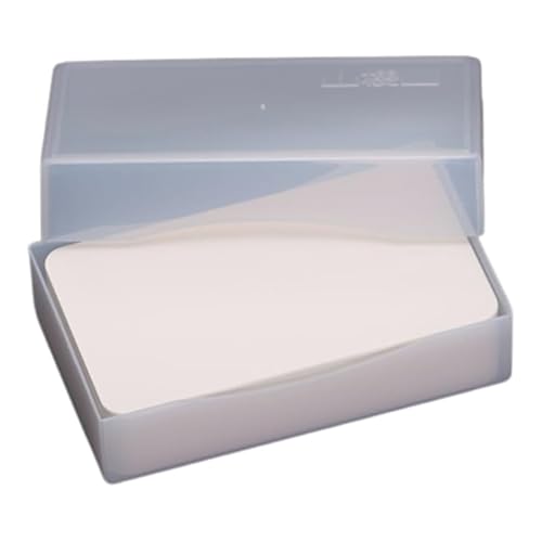 山櫻 名刺 3号 クイーン 0.165mm厚 カド丸 プラ箱 100枚入 1個 / 小型名刺サイズ 名刺用紙 49×85mm 白 無地 00123056-0001