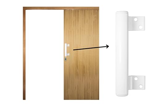 Puxador de Porta de Correr, Kit com 2 Unidades (Branco)