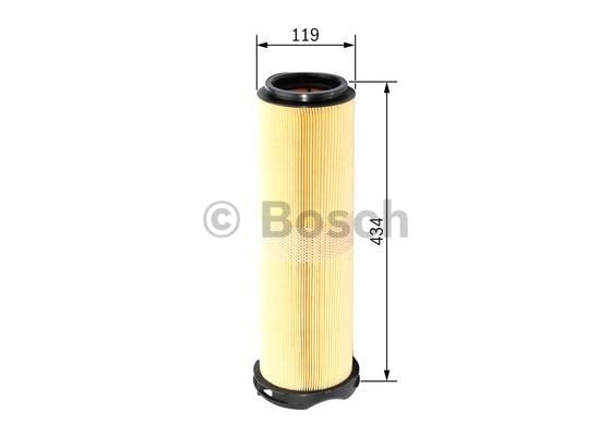 Bosch Filtro Aria per Auto S0342 - Trattiene le particelle solide all'esterno della presa d'aria - Resistente all'umidità ed altamente resistente alla trazione