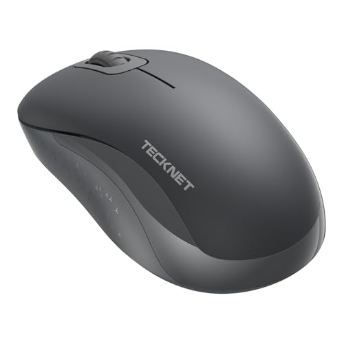 Image of TECKNET 2.4GHz White Wireless Mouse,Suitable for Small to Medium Hands | Laptop Mouse 3 Adjustable DPI Office Cordless USB Mice with Receiver,Compact & Easy to Carry Quiet Clicking
