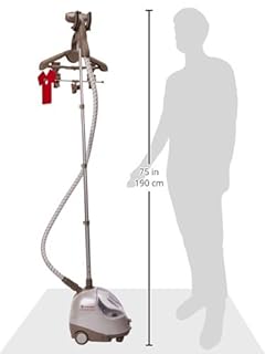 Singer SWP - Stiratrice a vapore verticale professionale, Caldaia 2,5L, Stiro rapido e continuo, Facile da usare, Portatile, Bianco, 22196