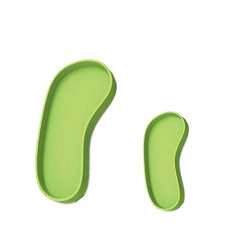 LSTCPGLAI 2 Pieces Shallow Reptile plate Reptile Food Water Bowl Used for Tortoise Corn Snake Crawl Pet Drinking and Eating(Green) - Image 4
