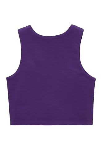 Image of Lilax Girls' Double Lined Sleeveless Basic Crop Tank Top