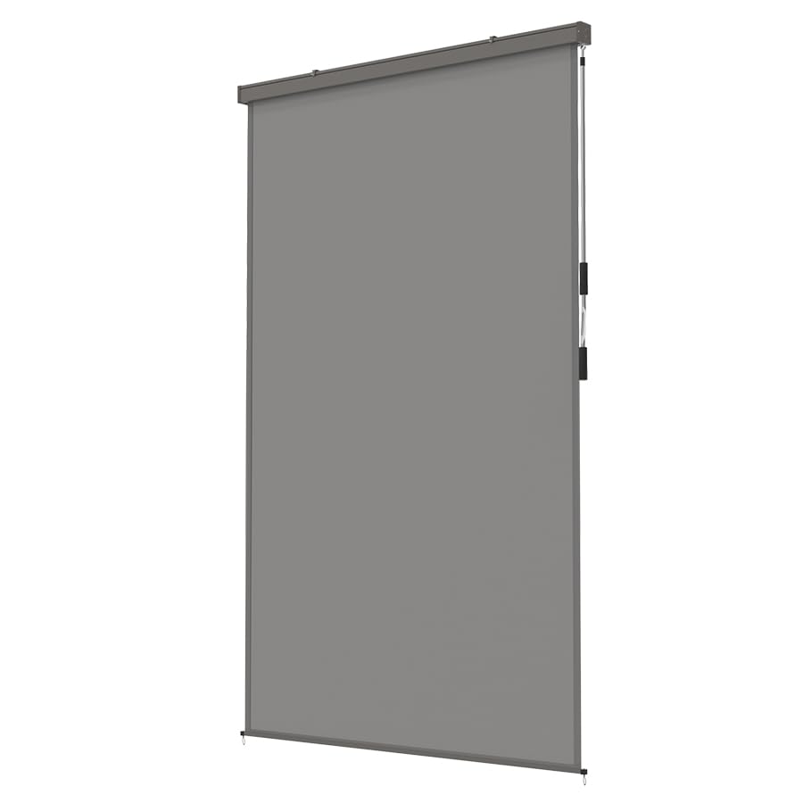 Aufun Toldo vertical extensible 160 x 250 cm, toldo vertical, estor exterior con manivela, protección solar y visual, para balcón, terraza, jardín (gris claro, 1,6 x 2,5 m)