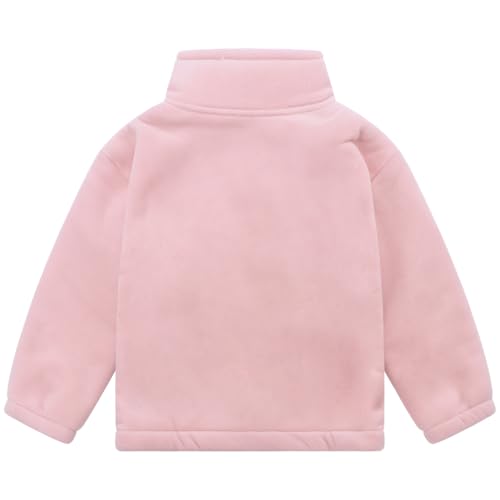 Unisex Boys Polar Fleece Full-Zip Jackets Girls Winter Sherpa Coats Kids Clothes2