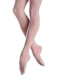Bloch Dance Girls Endura Footed Tights, Pink, Child Petite
