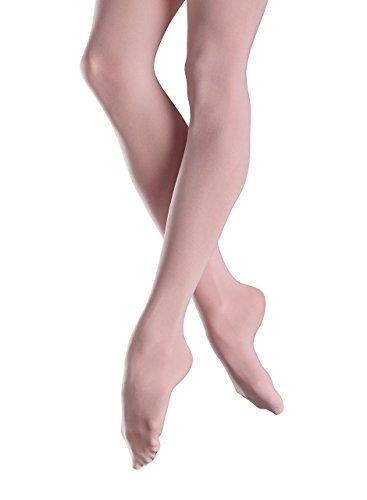 Bloch Dance Girls Endura Footed Tights, Pink, Child Petite