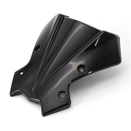 Pare-brise noir brillant avec support pour moto Kawasaki Z650 et Z900 modèles 2020