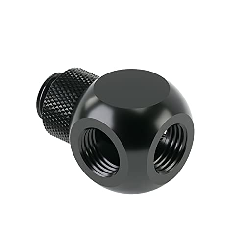 Adaptateur Barrow G1/4 4 voies rotatif noir avec finition Premium
