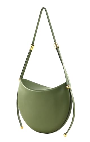 Bolso bandolera Furla Moonstone de piel verde premium 4