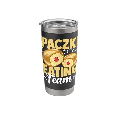 Paczki Donuts Funny Polish Food Recipe Stainless Steel Insulated Tumbler