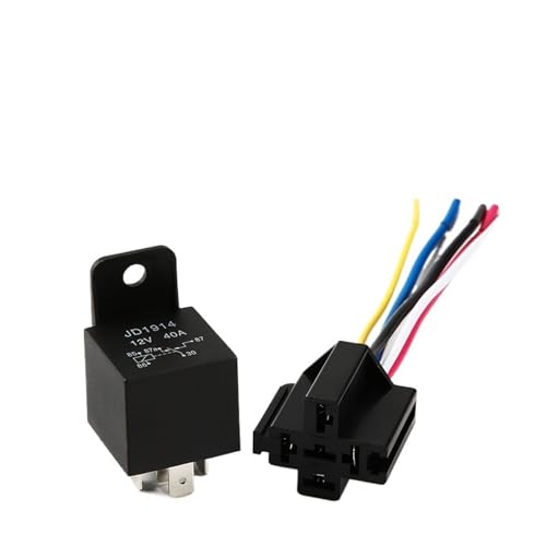 Relais automobile JD1914 12V 40A kit de câblage 5 broches avec connecteur 14cm