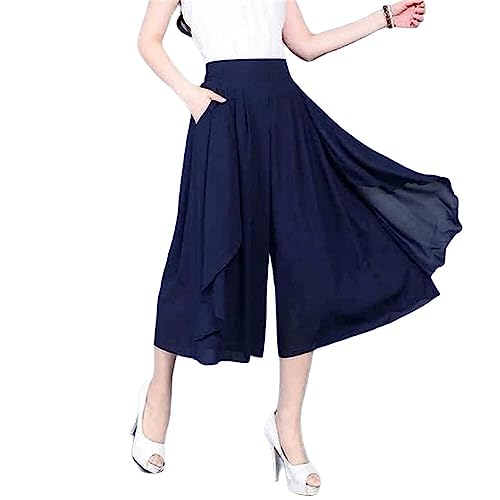 Generic Elastische hohe Taillen-dünne Elegante Chiffon-Capris weibliche...