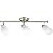 Grey 3-Lt. Directional with Etched Glass Shades P3363-09 by Progress Lighting