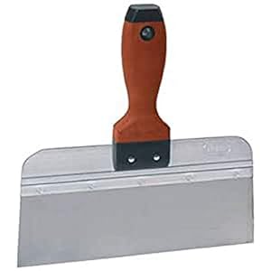 Marshalltown oppervlakte spatel met DuraSoft handvat in roestvrij staal, gereedschap voor gipsplaten, afmetingen: 254×76 mm