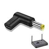 Adattatore da femmina a CC, 12 V, connettore a 90 gradi, ingresso femmina C a CC 5,5 x 2,5 mm, 5,2 x 2,1 mm, 4,8 x 1,7 mm, 4,0 x 1,7 mm, 3,5 x 1,35 mm, 3,0 x 1,1 mm, adattatore