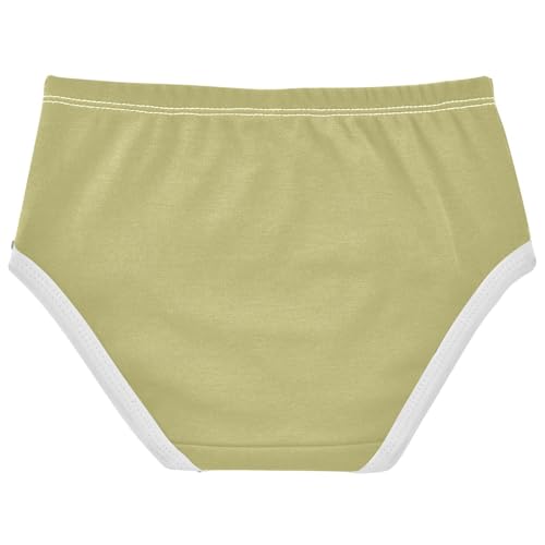 Joisal Sage Khaki Girl Panties Cute Girls Underwear Toddler Cotton Stylish Briefs Underpants 2t2