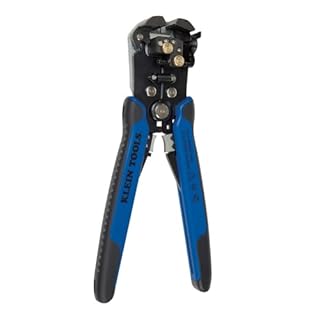 Klein Tools 11061 Self-Adjusting Stripper/Cutter, Heavy Duty, for 10-20 AWG Solid, 12-22 AWG Stranded, and Romex Wire 12/2 and 14/3