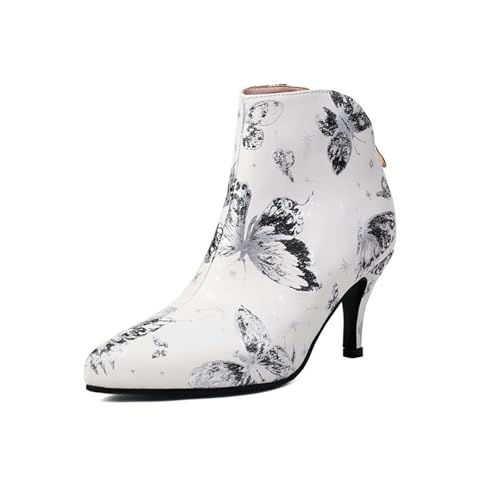 Bottes mode femmes à bout pointu et zip arrière fonctionnel
