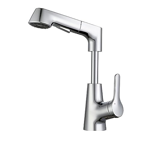 Robinet cuisine rotatif 360 avec douchette extractible bouton jet - 2