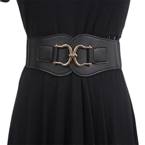 Cinturón Ancho de Cintura para Todo fósforo Faja elástica para Mujer con suéter de Camisa Cinturón elástico ensanchado (Color : A, Size : 64cm)