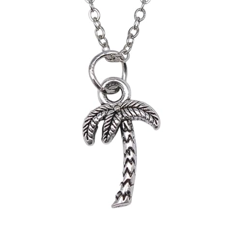 Collier court cocotier argenté look bohème pour les journées d'été