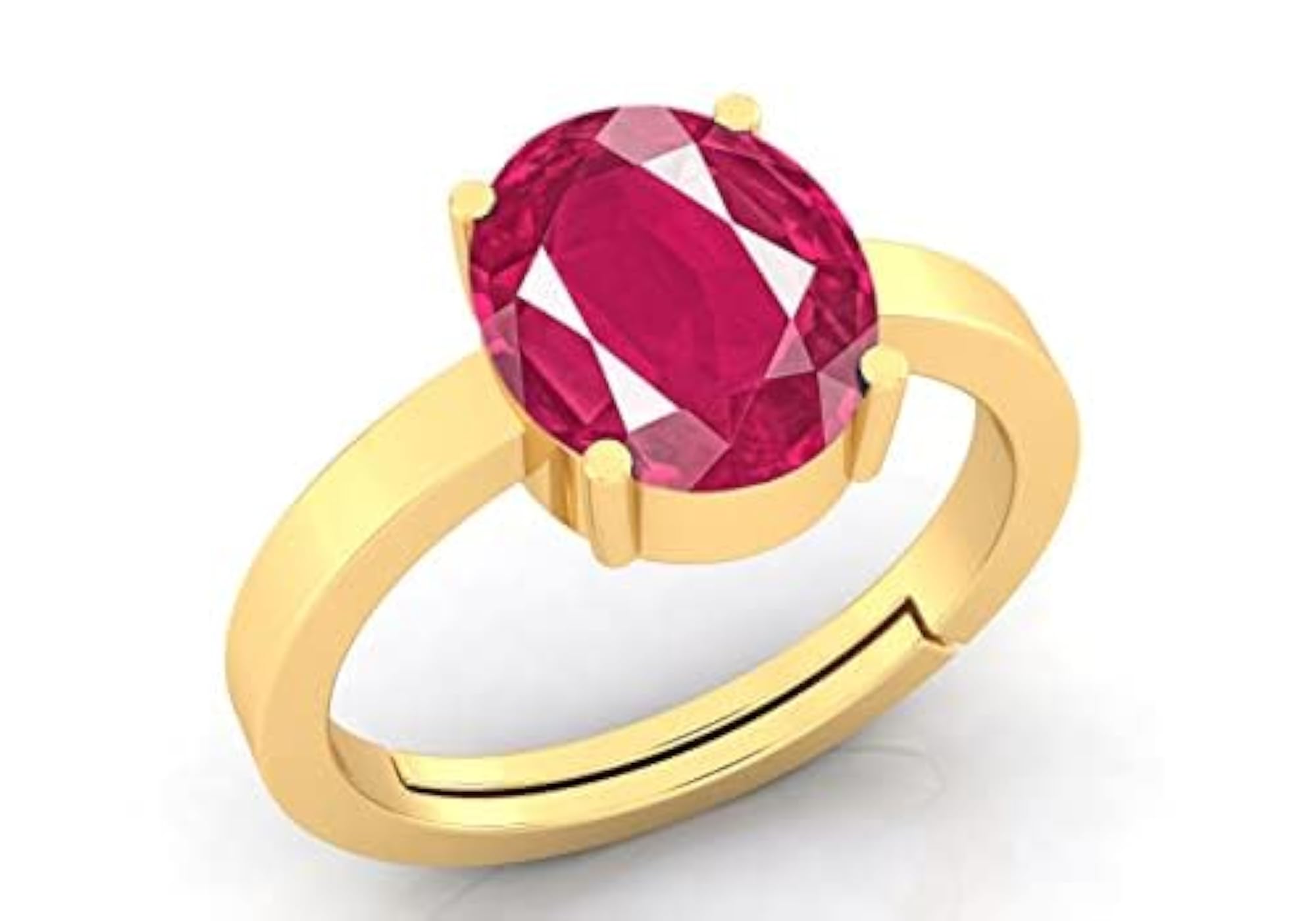 7.25 Ratti Certified Ruby Adjustable Ring