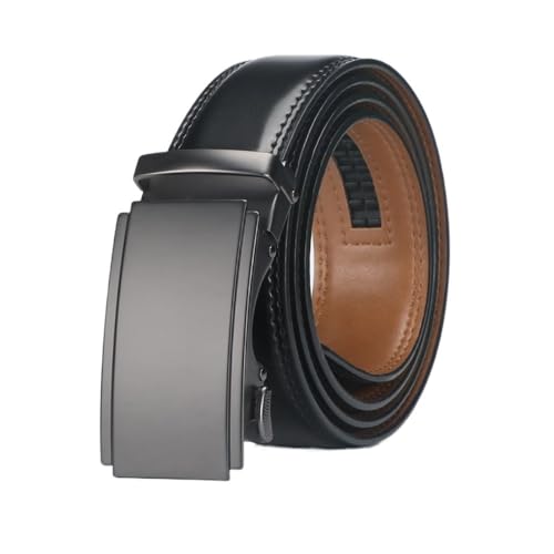 Ratchet Belt For Men, Men's Genuine Leather Cowhide Belt, For Dress Pants, Adjustable Belt