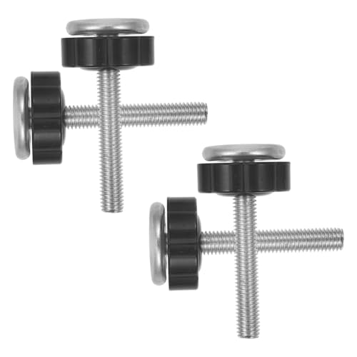 Milisten 4 Piezas Extensor de Puerta de bebé Llave Varilla de husillo a Prueba de Perno de la Puerta del bebé Piezas de Montaje de Puerta para bebés páginas Black
