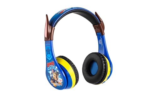 Image of EKIDS - PAW Patrol Chase Bluetooth Headphones for Kids, Wireless Headphones for SC | Volume Reduced and Built-in Microphone