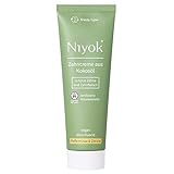 Niyok® Kokosöl Zahnpasta ohne Fluorid und Mikroplastik Plastik | Bio Naturkosmetik Sensitiv auch für Kinder | Xylit Herbal | natürliche Zahncreme VEGAN | Pfefferminze & Zitrone (75ml)