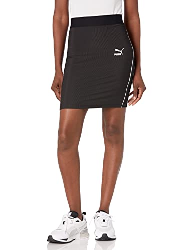 PUMA Women's Classics Rib Skirt, Black, XL