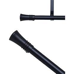 Vidal Cortina De Baño Barra Cortina 160-300 cm Negra