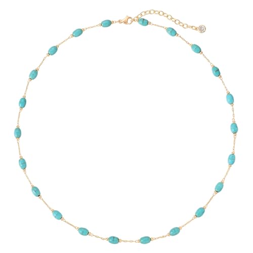 LOLAR RAY Turquoise Jewelry for Women - 14K Gold Plated...