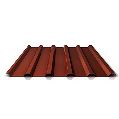 Preisvergleich Produktbild Trapezblech / Profilblech / Dachblech / Profil PA35 / 1035TRA / Material Aluminium / Stärke 0,70 mm / Beschichtung 25 µm / Farbe Rotbraun