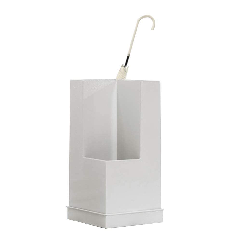 Gardeneea Umbrella Stand, Umbrella Stand Rack,Umbrella Stand Creative Wrought Iron,Home Hotel Umbrella Drain Stand,Removable Drip Tray,White (White)
