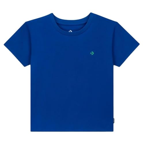 Converse Women's Blue T-Shirt Jersey, Blue, XXL