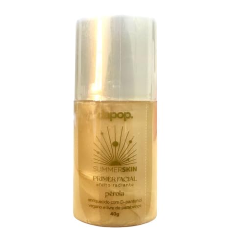 Primer Facial Glow Sumer Skin Pérola Dapop - Realça o Brilho Natural da Pele para Maquiagem Duradoura