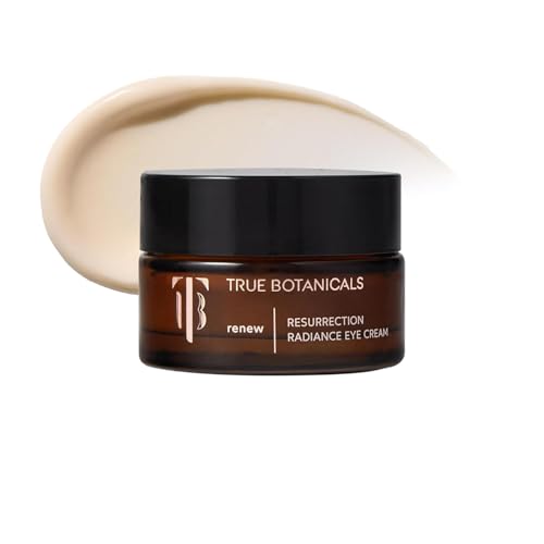 True Botanicals Resurrection Radiance Brightening Eye Cream | Reduces Appearance of Dark Circles Fine Lines Wrinkles & Puffiness | Dermatologist Tested All Natural Vegan| 0.5 oz | 15 ml